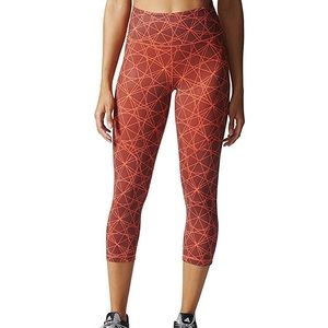 Adidas 3/4 Wanderflex Leggings NWOT - orange